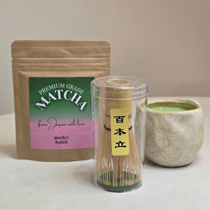 MATCHA & Bambukinės Šluotelės Rinkinys